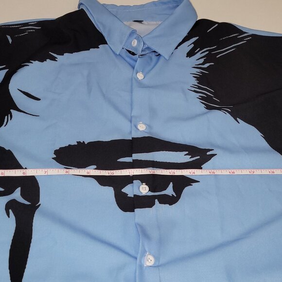 Elvis Presley Men's Short Sleeve Printed Shirt New - Picture 8 of 10